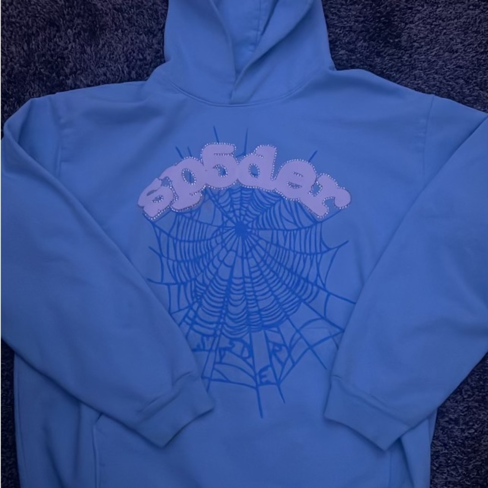 *BEST OFFER* 2023 Sp5der Web Hoodie 'Sky Blue'